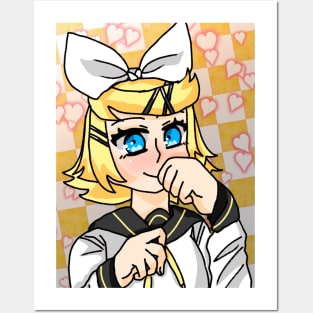 Kagamine Rin Cute Posters and Art